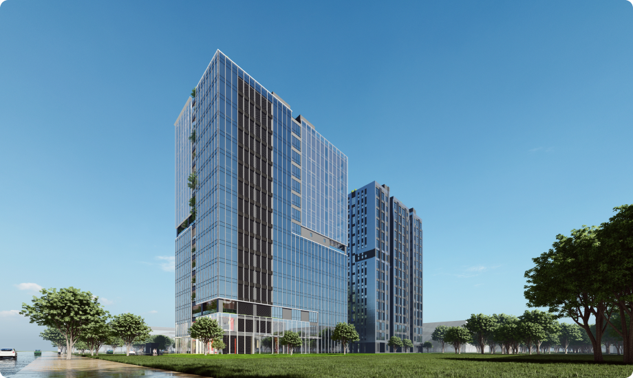 热爱云居办公室大楼建筑外观